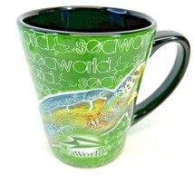 Sea World Sea Turtle Cup/Mug 3D Embossed Coffee Cup 4.5 &quot; Tall Animal Ceramic - £9.00 GBP
