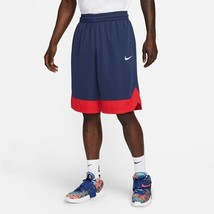Mens Nike DRI-FIT Icon Basketball Shorts - NAVY &amp; RED - Large - NWT - £19.97 GBP