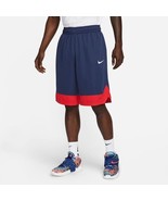 Mens Nike DRI-FIT Icon Basketball Shorts - NAVY &amp; RED - Large - NWT - £19.65 GBP
