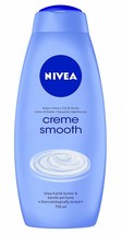 Nivea Bath Cream Body Wash, Creme Smooth Shea Butter Scent - 25.36 Ounce (750ml) - £45.55 GBP