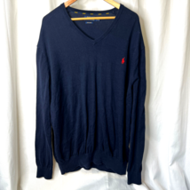 Polo Ralph Lauren Mens Navy Light Pima Sweater Sz 3XB - £18.96 GBP