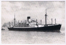 Postcard SS Pyrrhus Blue Funnel Line Ocean Steam Ship Co Harold Jordan - $4.94