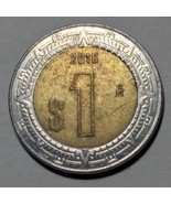 2016 Mexico 1 Peso Bi Metal Nationa Arms Standard Circulation Coin - €2,58 EUR