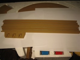 1989 Aurora Devil's Ditch Slot Car Playset piece: 15" Terminal Straight Track - $5.00