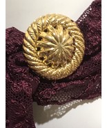 Vintage gold tone large Scarf Clip Flower - £9.43 GBP