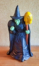 Vintage Wizard Of Oz Wicked Witch Vinyl Piggy Bank 1989 MGM Turner - £18.74 GBP