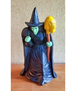 Vintage Wizard Of Oz Wicked Witch Vinyl Piggy Bank 1989 MGM Turner - £18.63 GBP