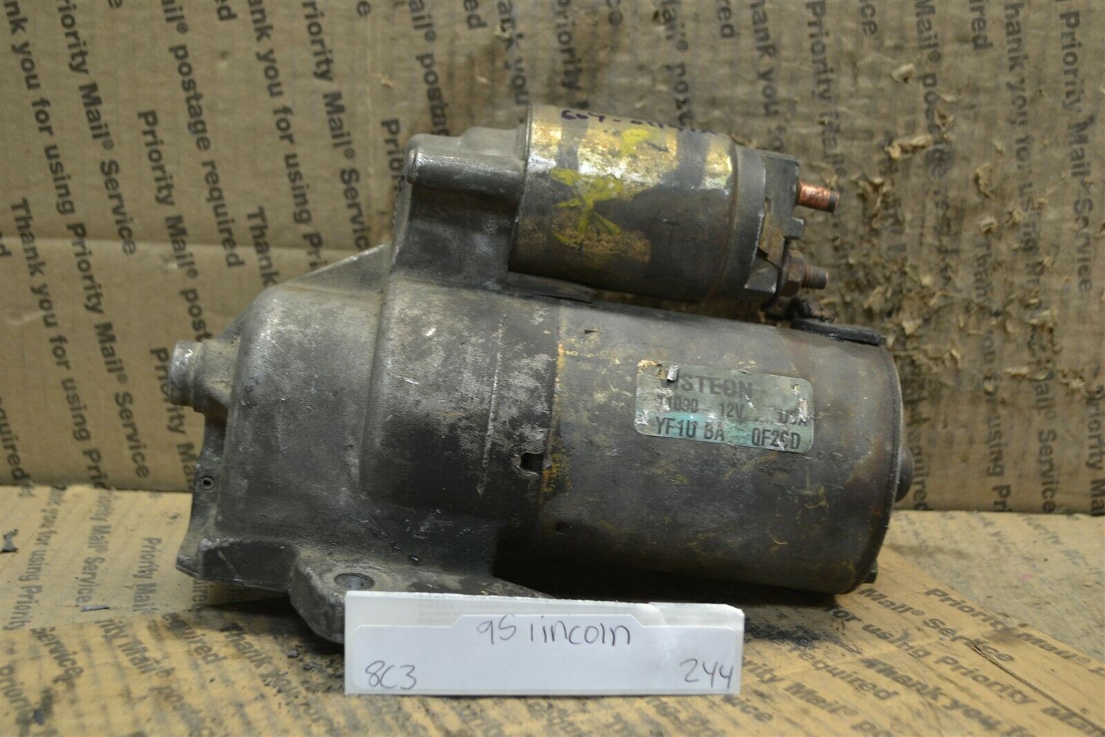 95-00 Lincoln Continental Engine Starter OEM F50U11131AA Motor 244-8C3 - $44.99