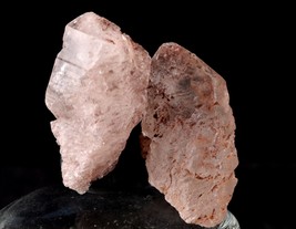 Nirvana quartz Himalayan  growth interference glacial pink ice quartz pair #6361 - £20.68 GBP