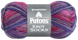 Spinrite Patons Kroy Socks Yarn Purple Haze Stripes 1 Pack of 12 Skein - $130.49