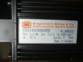 14 Day Warranty Bb S161B040R000 Servo Motor - $214.83