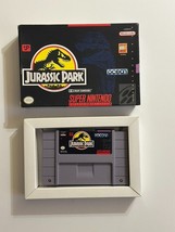 Jurassic Park (Super Nintendo / SNES, 1993) Complete With Box VG+ - $65.00