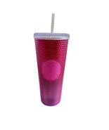 Starbucks 2019 Pink Ombre Iridescent Studded Tumbler Venti 24oz With Lid... - £43.15 GBP