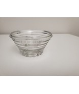 Vintage Cut Glass Dessert Bowl w/circular ribbing around Bowl and footing - £4.64 GBP