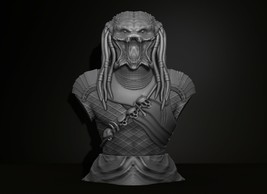 Predator Bust Model Diorama File Stl for All 3D Printer Created with ZBr... - £0.79 GBP