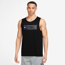 Nike Dri-FIT Men&#39;s Graphic Training Tank Top Black DR1259-010 Size Large - £35.49 GBP