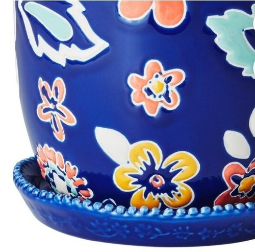Pioneer Woman ~ MAGIC MEADOWS ~ Floral Pattern ~ Ceramic Planter ~ 6 x 6 x 5.75 Item image 4