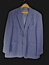 Dockers Blazer 44R Sport Coat Suit Jacket Navy Blue Mens 2 Button Wool B... - $49.39