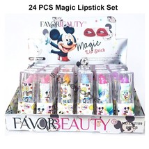 ALL 24 PCS Wholesale Bulk Display Mickey Mood Color Changing Magic Lipst... - £27.61 GBP