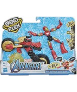 Marvel Bend and Flex, Flex Rider Iron Man Action Figure Toy - New - £15.93 GBP