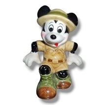 Walt Disney Vintage Mickey Mouse Safari Ceramic Figurine Japan C2 - £15.90 GBP