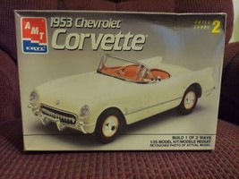 AMT ERTL 1:25 Scale 1953 Chevrolet Chevy Corvette Plastic Model Kit 6519 - £24.46 GBP