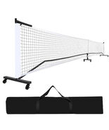 Iron Pipe Pickleball Net Outdoor Tennis Six-wheel Portable Net-Free Ship... - $185.13+