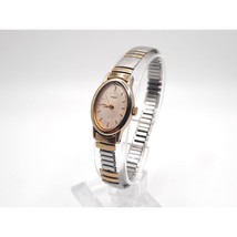 Womens Timex 13mm Oval-shaped Watch New Battery Two-Tone R0 - £10.79 GBP