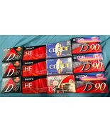 TDK Sony Maxell 90 Min Blank Audio Cassette Tapes Lot Of 13 NEW - $892.67 MXN