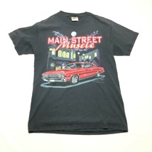 Main Street Muscle Car T Shirt Mens M Black Red Chevy Ford GMC Corvette ... - $18.69
