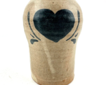 Small Hand Made Pottery Candle Holder w/ Heart by G.Miller &#39;86 - 5&quot; Tall... - $9.64
