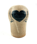 Small Hand Made Pottery Candle Holder w/ Heart by G.Miller &#39;86 - 5&quot; Tall... - £7.57 GBP