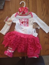 6 Month 4 Piece Baby Outfit Valentine&#39;s Day - £22.03 GBP