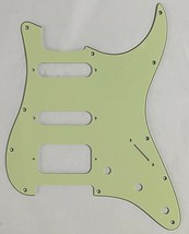 Guitar Pickguard For Fender 11 Sctew Stratocaster Start HSS 3 Ply Vintage Green - £11.69 GBP