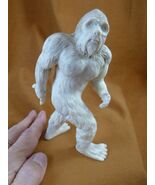 SAS-w2) Walking Sasquatch standing of shed ANTLER figurine Bali detailed... - $11,039.85 MXN