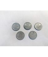 Japan WWII Era Coin Lot – Showa Aluminum 5 Sen &amp; 10 Sen Chrysanthemum De... - €4,87 EUR