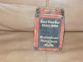 Vintage Westinghouse Mazda Lamp Tin Box with lid - €16,84 EUR