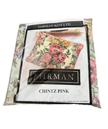 Ehrman Chintz Pink Wool Tapestry Pillow 12# Floral Needlepoint Kit 17.5”... - $2,714.30 MXN