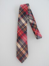 Kings Lynn Vintage Men's Cotton Madras Plaid Tie - $15.00