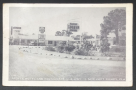 1940s Lippert&#39;s Motel &amp; Restaurant US Hwy 19 New Port Richey FL Florida Postcard - £11.29 GBP