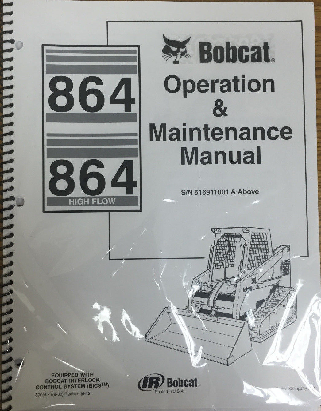 Bobcat 864 &amp; 864H Skid Steer Operation &amp; Maintenance Manual/Owner&#39;s # 69... - $20.24