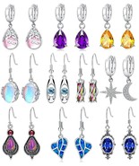 earrings for women -Silver Plated Dangle Earrings Set BoRuo Filigree Dro... - $11.64