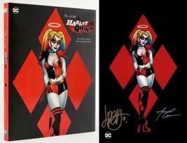 Art of Harley Quinn HB w/ Special SIGNED Print ~ Amanda Conner &amp; Jimmy Palmiott - £123.71 GBP