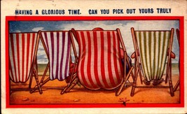 Vintage Bamforth Shore Comic POSTCARD-&quot;... Can You Pick Out Yours Truly?&quot; BKC2 - £4.09 GBP