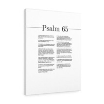  Psalm 65 O Thou That Hearest Prayer Bible Chapter Canvas Christ - £59.87 GBP+