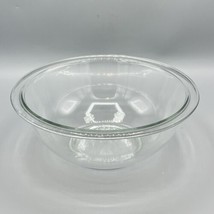 Pyrex #323 1.5 Liter Clear Rimmed Nesting Mixing Bowl Circular Pattern B... - $14.84