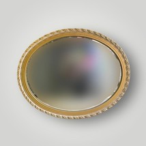 Gold Gilt Wall Mirror Oval Ornate Frame 31&quot; - £154.88 GBP