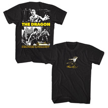 Bruce Lee as The Dragon Men&#39;s T Shirt Signature Kung Fu Master Ninja Merch - £21.98 GBP+