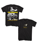 Bruce Lee as The Dragon Men&#39;s T Shirt Signature Kung Fu Master Ninja Merch - £21.62 GBP+