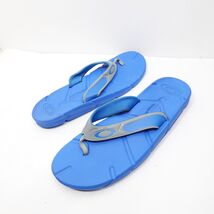 OAKLEY Factory Lite Sandal Thong Flip Flop Blue Foam Summer Mens Size 13 - $22.49